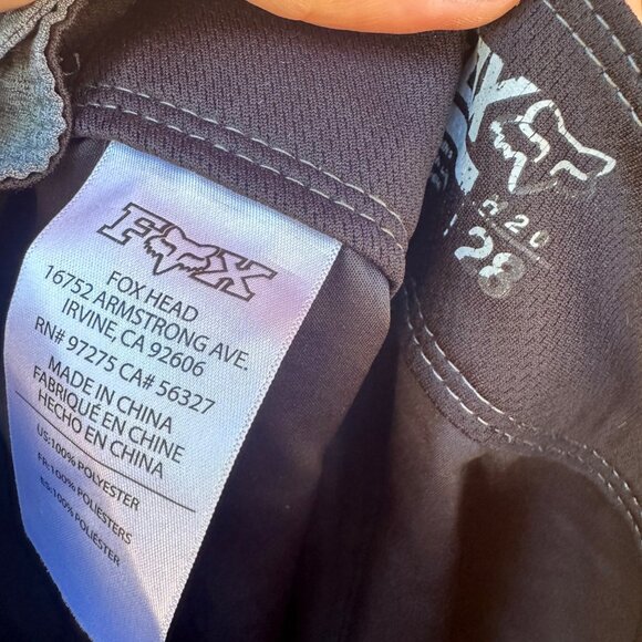 Fox Racing Black Grey Swim Trunks Men's Shorts Size 28 - Picture 5 of 9